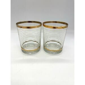 Vintage Luminarc Durand After Hours Set of 2 Low Ball Rocks Glasses